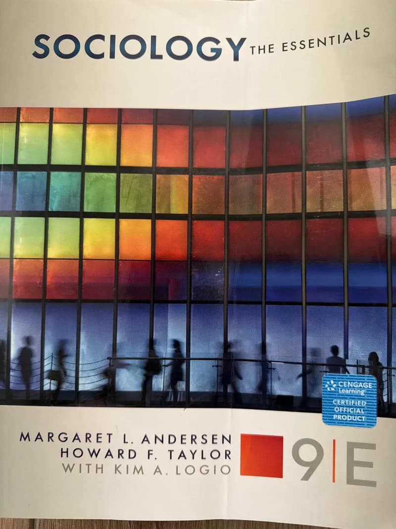 Sociology: The Essentials (MindTap Course List) 9th Edition (Paperback) by Margaret L. Andersen textbook cover